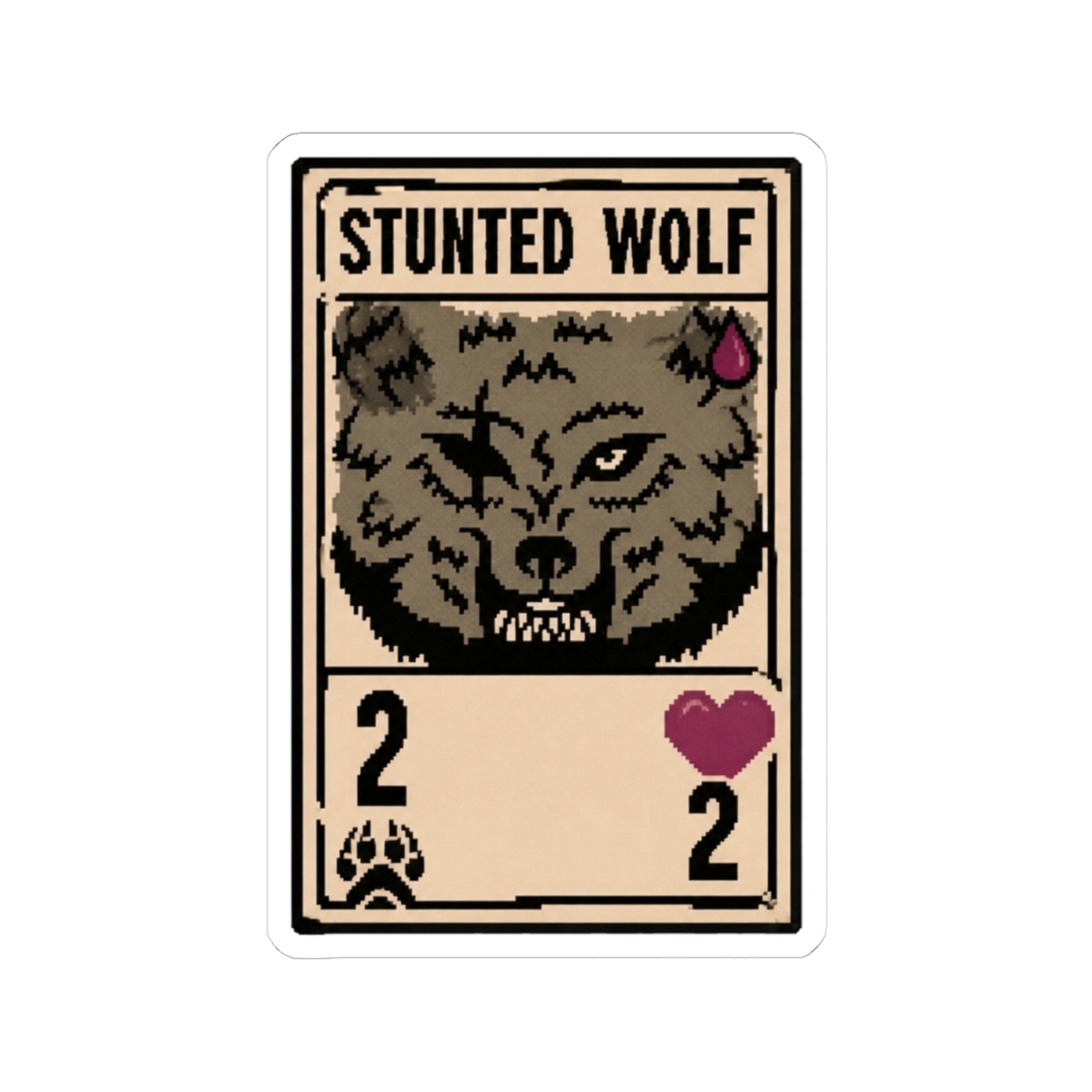 Stunted Wolf Inscryption - alternate angle 1, merchandise