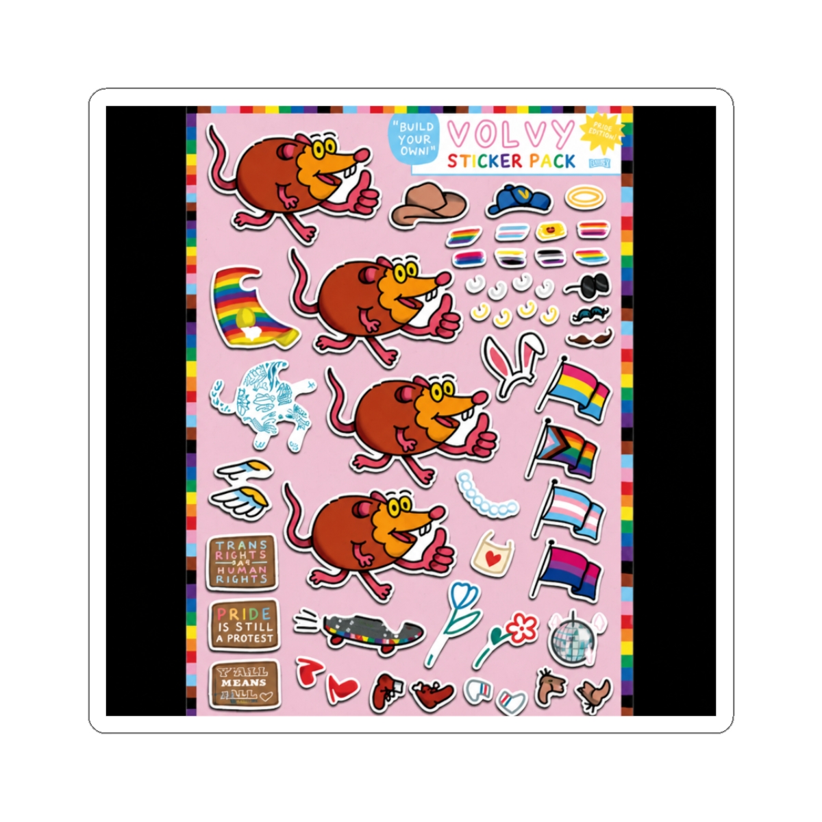 Devolver Y'all Means All Sticker Sheet | Inscryption - Official stickers merchandise