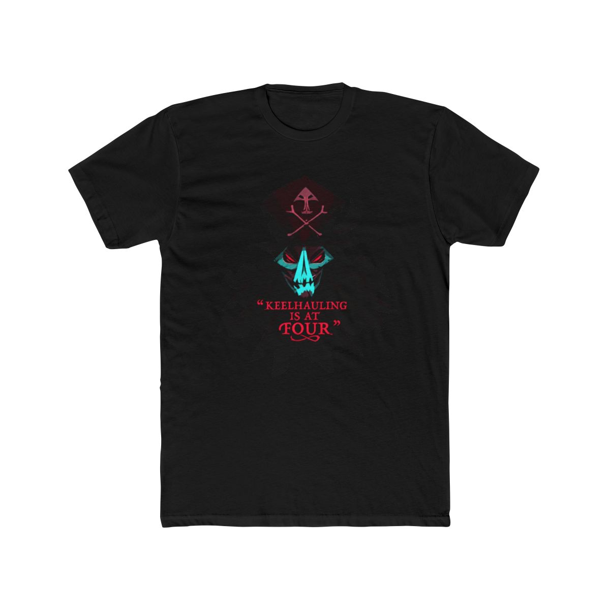 Return to Monkey Island - LeChuck Quote T Shirt (Red) | Inscryption - alternate angle 3, merchandise